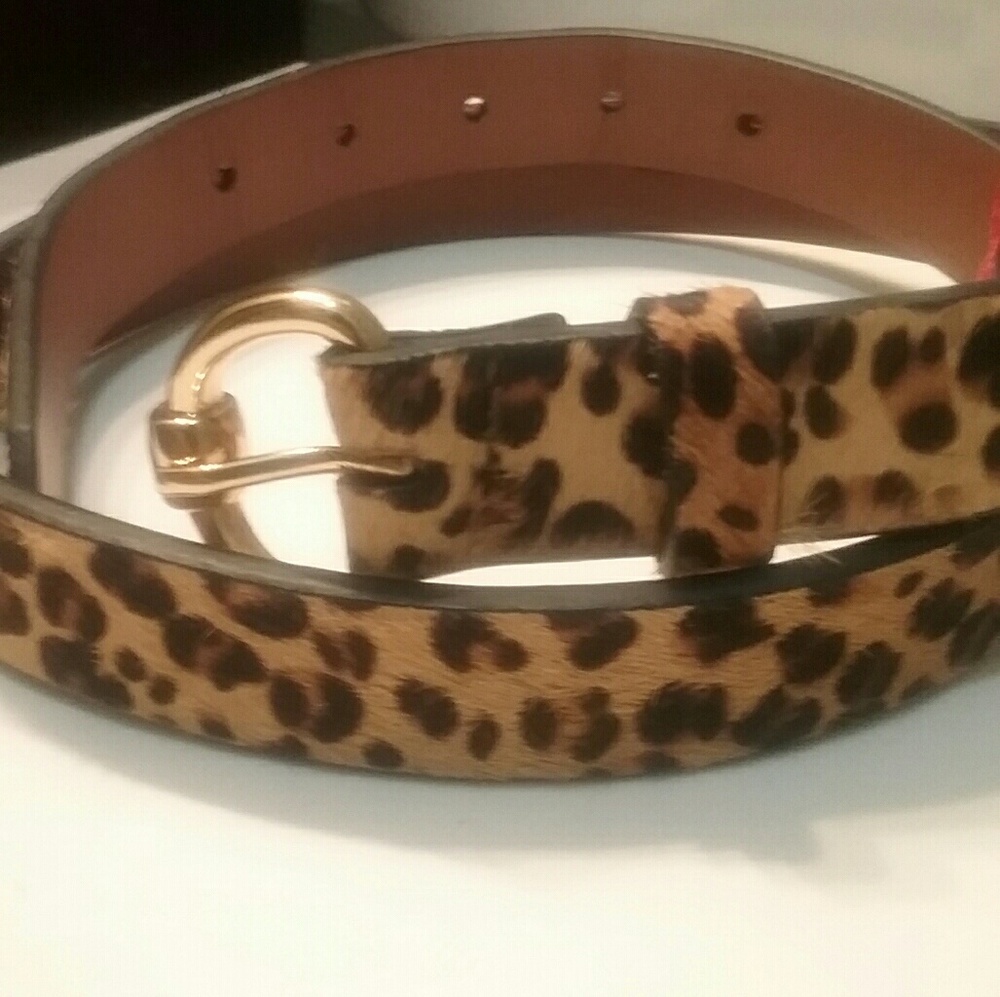 Ralph Lauren Leopard Print Belt